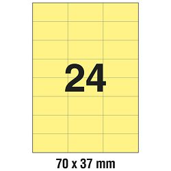 Etikete ILK  70x37mm pk100L Zweckform 3451 žute