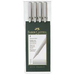 Flomaster za tehničko crtanje pk4 Ecco Pigment Faber Castell 166004 crni blister