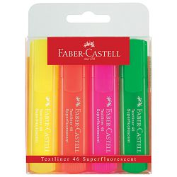 Signir 1-5mm 46 Superfluorescent pvc etui Faber Castell 154604/4boje blister