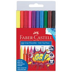 Flomaster školski  10boja Grip Faber Castell 155310 blister