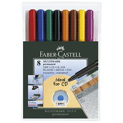 Marker permanentni 0,6mm Multimark Faber Castell 151309/8boja