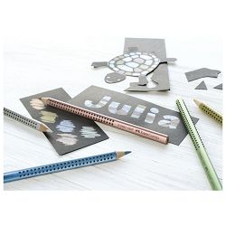Boja drvena Jumbo Grip Faber Castell 110982 srebrna 