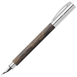 Nalivpero drveno tijelo (drvo kokos) Ambition (F) Faber Castell 148171 smeđe/crno **SELECTIVE