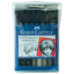 Flomaster Pitt artist  Manga Basic set pk8 Faber Castell 167107 blister