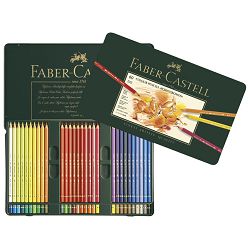 Boje drvene  60boja metalna kutija Polychromos Faber Castell 110060 **SELECTIVE