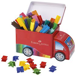 Flomaster školski  33boje u metalnoj kutiji Connector Truck Faber Castell 155533
