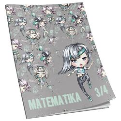 Obrazac školski matematika za 3 i 4razred Premium Connect Girl
