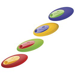 Gumica plastična Oval Faber Castell 182330 sortirano