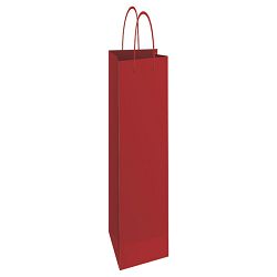 Vrećice ukrasne-boca 13x40x8cm sjajna plastifikacija Fornax crvene
