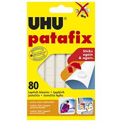 Ljepilo-jastučići 65g 80x Patafix Tac UHU 48810 bijelo blister