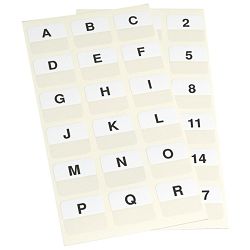 Zastavica 25x12mm A-Z pk72 3L.10517 bijela blister