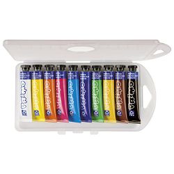 Boja tempera 12ml aluminijska tuba 10boja/poly CMP.444T10SAP
