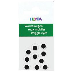 Oči pomične 7mm samoljepljive pk10 Heyda 20-48881 07 blister