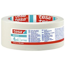 Traka ljepljiva krep 50mm/35m Basic Tesa 58594
