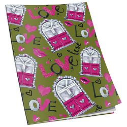 Teka meki uvez A4 karo 40L 80g sjaj+glitter Connect sortirani motivi