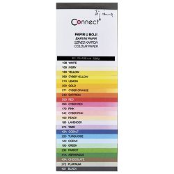 Papir u boji B1 200g Bristol Color pk10 Connect 220 azurno plavi
