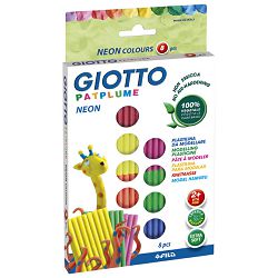 Plastelin  8 neon bojax33g extra soft Giotto Fila 513200 blister