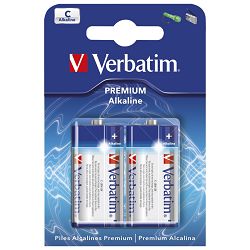Baterija alkalna 1,5V C pk2 Verbatim 49922 LR14 blister