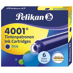 Tinta za nalivpero patrone pk6 4001 Pelikan 301176 plava