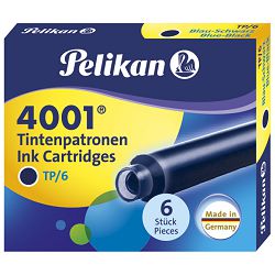 Tinta za nalivpero patrone pk6 4001 Pelikan 301184 plavo/crna