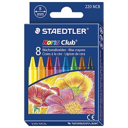 Boje voštane  8boja kartonska kutija Noris club Staedtler 220 NC8