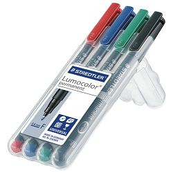 Marker permanentni 0,6mm pk4 Lumocolor Staedtler 318 WP4