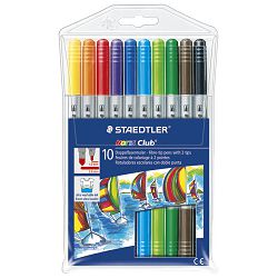 Flomaster školski  10boja Noris Club obostrani Staedtler 320NWP10