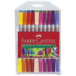 Flomaster školski  20boja obostrani Faber Castell 151119 blister