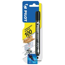 Marker permanentni 1mm okrugli vrh Pilot SCA-100-B crni blister