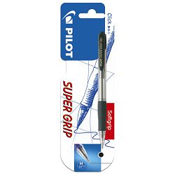 Olovka kemijska Super Grip Pilot BPGP-10R-F crna blister