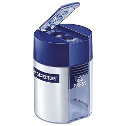 Šiljilo metalno s pvc kutijom 2rupe Staedtler 512001 plavo/srebrno