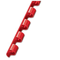 Spirala plastična fi- 6mm pk100 GBC.4028213 crvena