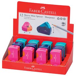 Šiljilo pvc s pvc kutijom 1rupa Faber Castell 182714 sortirano