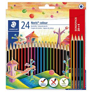 Boje drvene  24boje Noris colour Staedtler 185 C24P blister