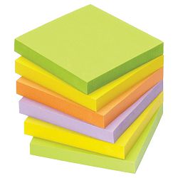 Blok samoljepljiv  75x75mm 100L Spring Global Notes 5854-76 neon sortirano