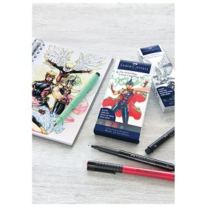 Flomaster Pitt artist  6boja Comic Colouring Faber Castell 267196 sortirano blister