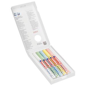Marker permanentni sjajni lakirajući 1-2mm Edding 751/5boja pastel blister