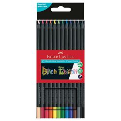 Boje drvene  12boja trokutaste Black Edition Faber Castell 116412 blister