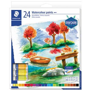 Boja vodena u aluminijskoj tubi 12ml 24boje Design Journey Staedtler 8880 C24