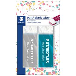 Gumica Mars plastic colour pk2 Staedtler 52650E1BK2 blister