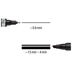 Marker permanentni obostrani pk4 Lumocolor Staedtler 348 SWP4 sortirano