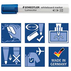 Marker za bijelu ploču 2mm Lumocolor Staedtler 351-30 svijetlo plavi