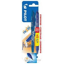Roler gel 0,7mm Frixion piši-briši plavi+Frixion clicker plavi gratis Pilot blister
