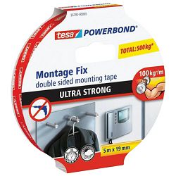 Traka ljepljiva obostrana 19mm/5m Ultrastrong Tesa 55792-00005-00