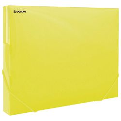 Mapa s gumicom hrbat-30mm A4 pp Donau 8545002PL-11 prozirno mat žuti
