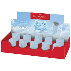 Šiljilo pvc s pvc kutijom 1rupa Grip 2001 mini Faber Castell 183774 sky blue