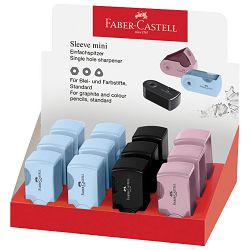 Šiljilo pvc s pvc kutijom 1rupa Sleeve Mini Faber Castell 182774 sortirano