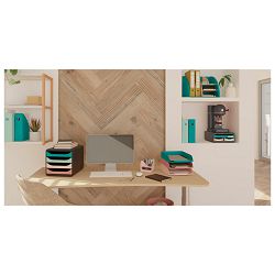 Organizer stolni sa 6 pretinaca pvc Skandi Exacompta 394606D svijetlo plava/boja kože