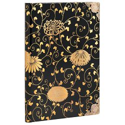 Notes 12x18cm-midi crte  72L s gumicom Karakusa Paperblanks PB5036-0