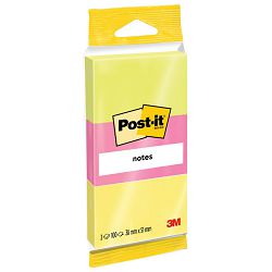 Blok samoljepljiv  38x51mm 3x100L 3M.6812 sort boje blister